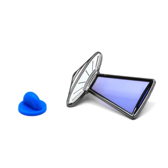 UFO Lapel Pin - Blue - Picture 3 of 4